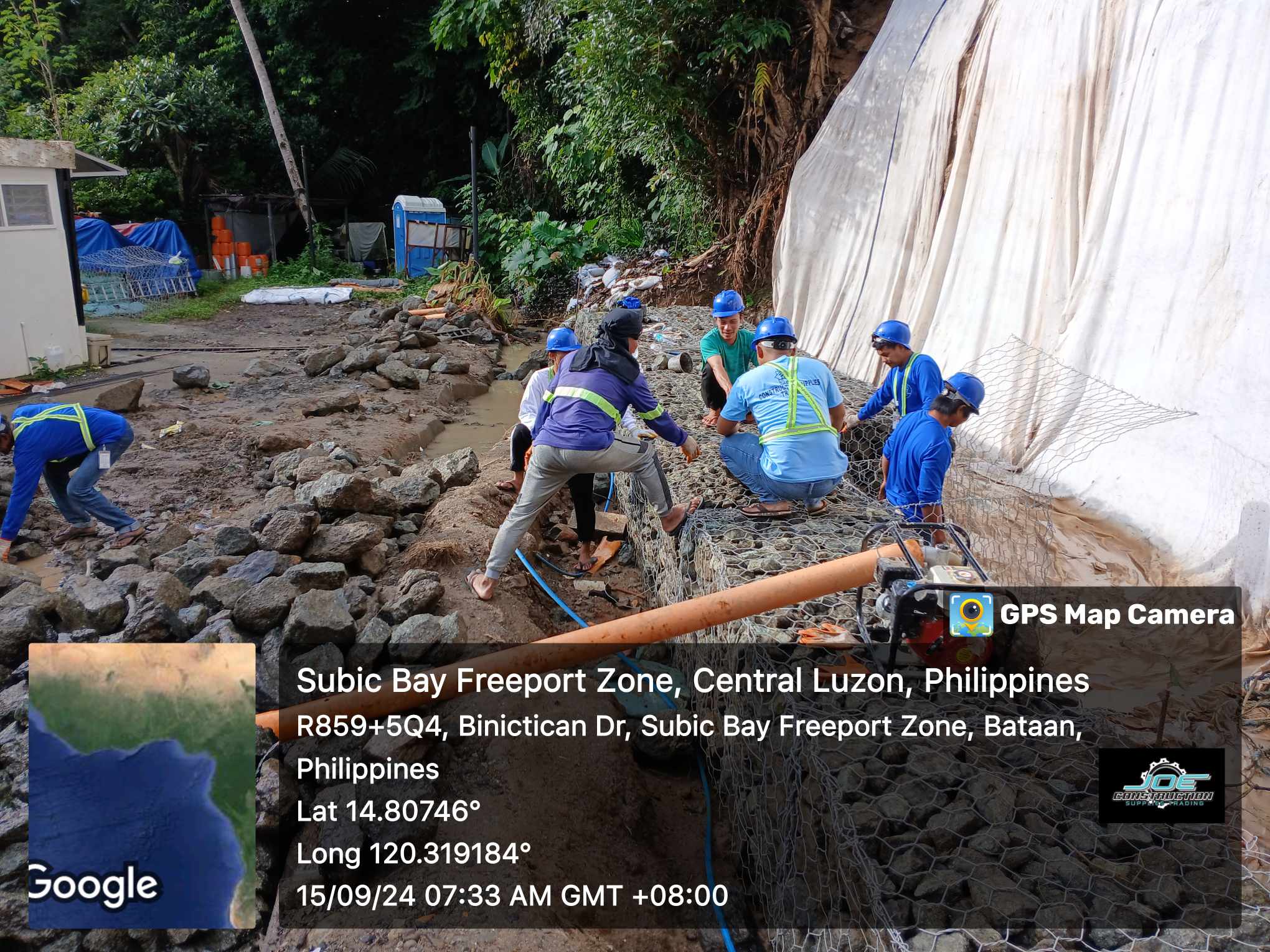 installing gabions